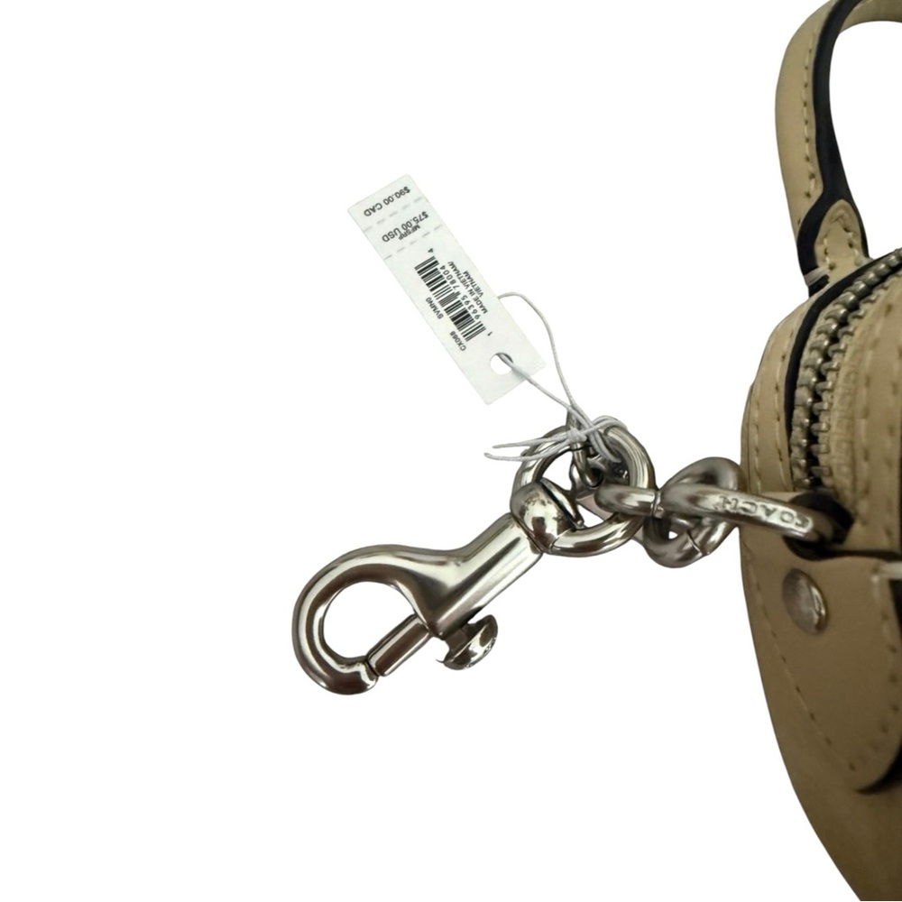 Coach Mini Rowan Bag Charm in Hay, NWT - Picture 6 of 6